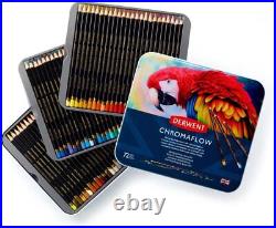 Derwent Chromaflow Colored Pencils Tin, Set of 72, Great for Holiday Gifts, 4mm