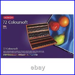 Derwent colored pencil color soft 72-color set wood box set 0701031