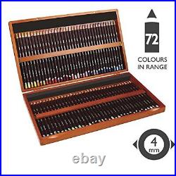 Derwent colored pencil color soft 72-color set wood box set 0701031